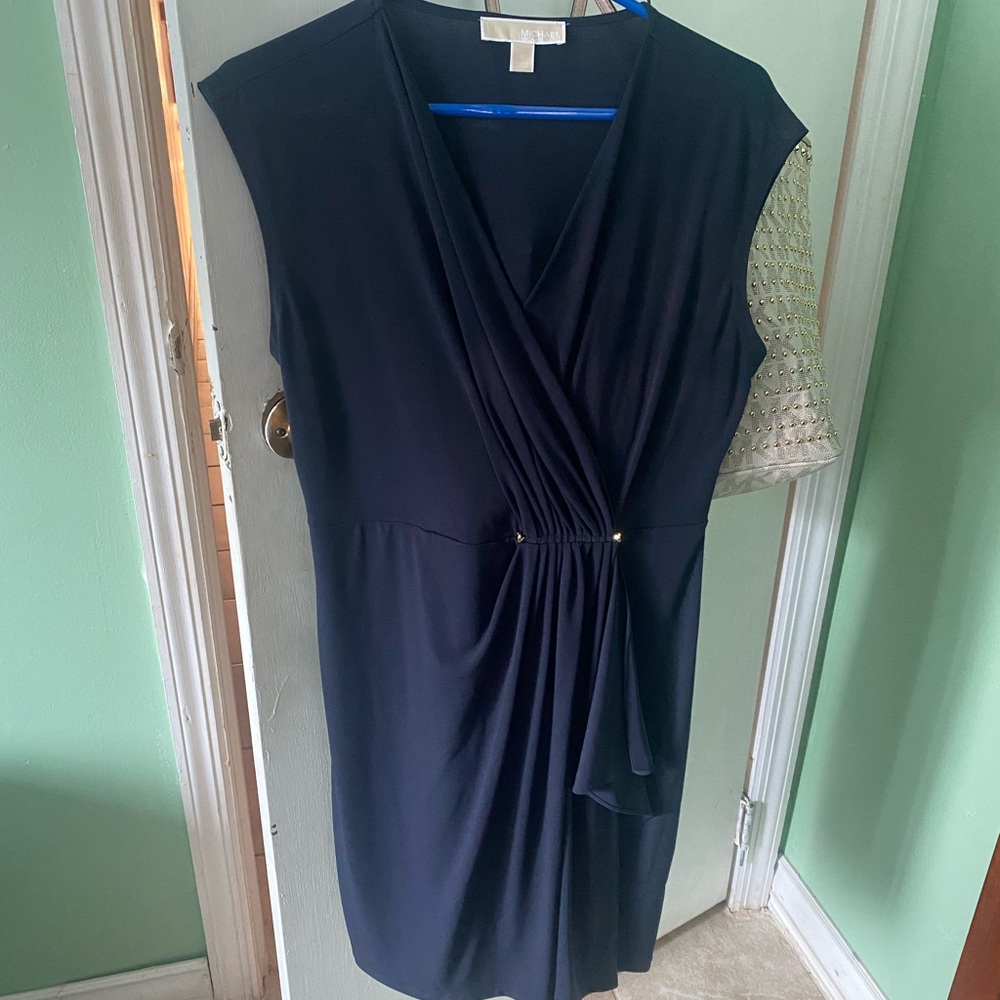 navy blue mk dress medium